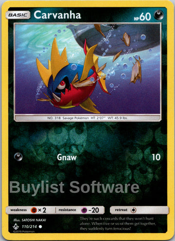 Carvanha [110/214] [Unbroken Bonds] Reverse Holofoil