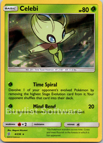 Celebi [4/236] [Unified Minds] Holofoil