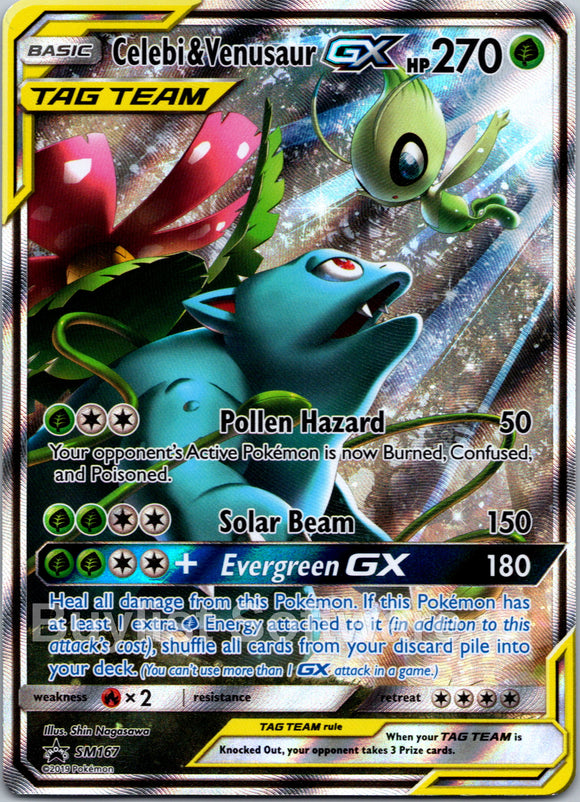 Celebi & Venusaur GX [SM167] [SM Promos] Holofoil