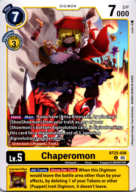 Chaperomon [BT22-036 U] [Cyber Eden]