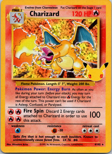 Charizard [4/102] [Celebrations: Classic Collection] Holofoil