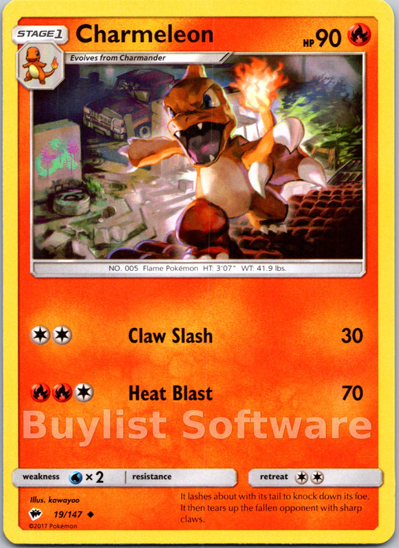 Charmeleon (019/147) [Sun & Moon: Burning Shadows]