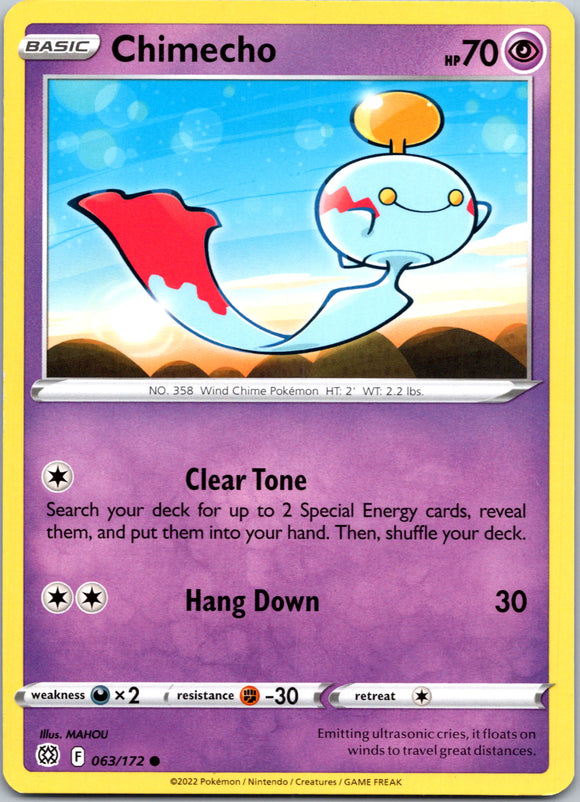 Chimecho [063/172] [Brilliant Stars] Reverse Holofoil