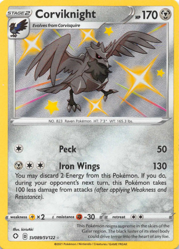 Corviknight [SV089/SV122] [Shining Fates: Shiny Vault] Holofoil