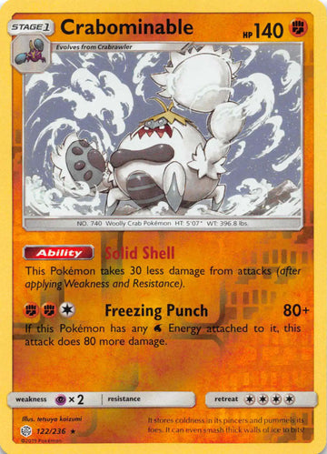 Crabominable [122/236] [Cosmic Eclipse] Reverse Holofoil