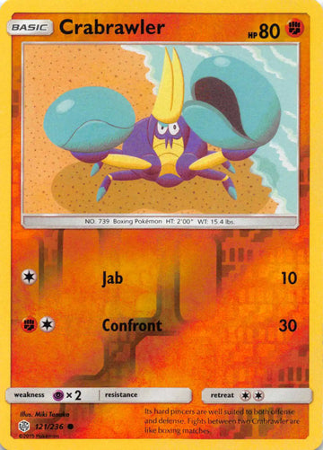 Crabrawler [121/236] [Cosmic Eclipse] Reverse Holofoil