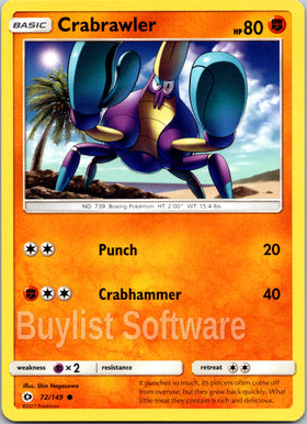 Crabrawler [72/149] [Sun & Moon Base Set]