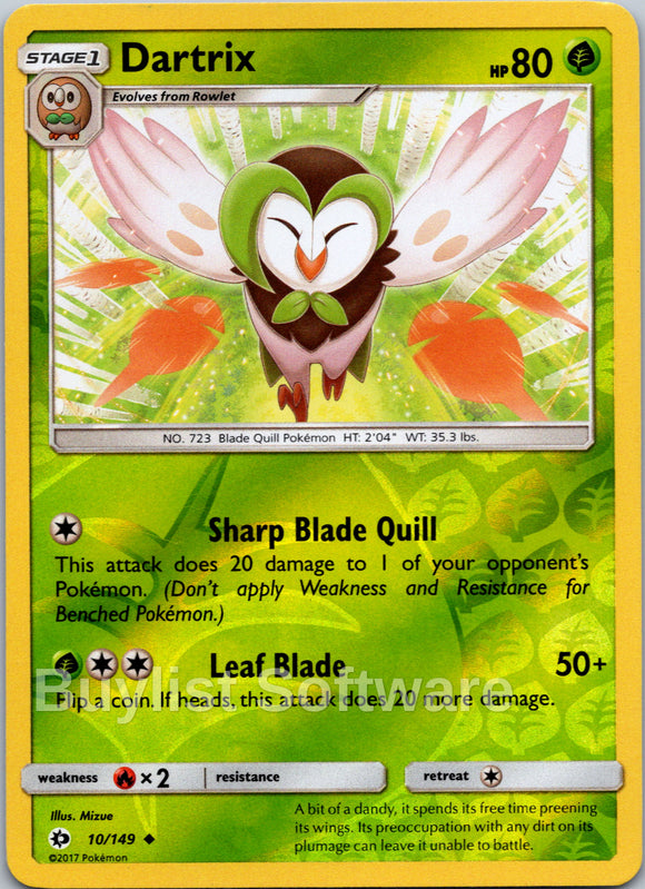 Dartrix [10/149] [Sun & Moon Base Set] Reverse Holofoil