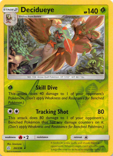 Decidueye [20/236] [Cosmic Eclipse] Reverse Holofoil