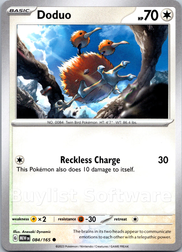 Doduo (084/165) [Scarlet & Violet:  151] Reverse Holofoil