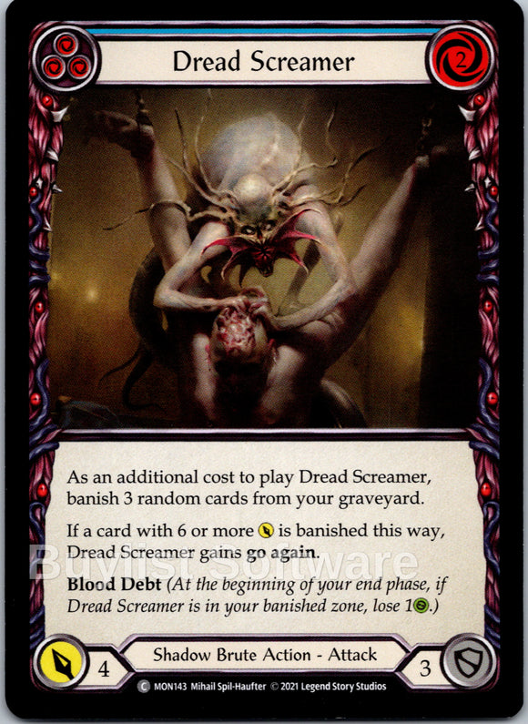 Dread Screamer (Blue) [MON143] 1st Edition Normal