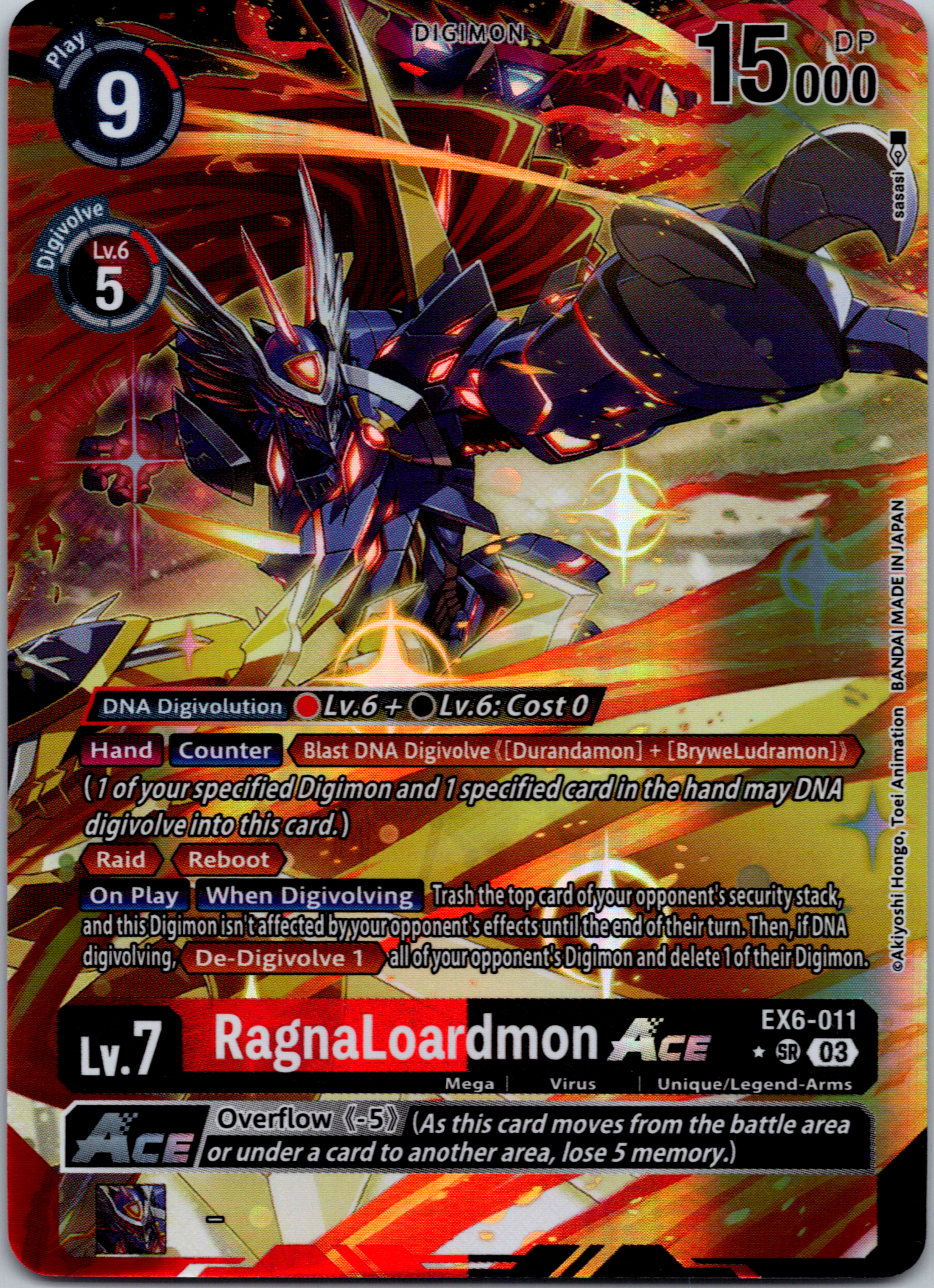 RagnaLoardmon ACE (Alternate Art) [EX6-011-SR] [Infernal Ascension] Foil