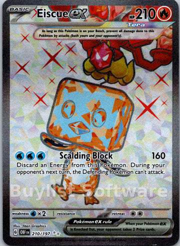 Eiscue ex (210/197) [Scarlet & Violet: Obsidian Flames]