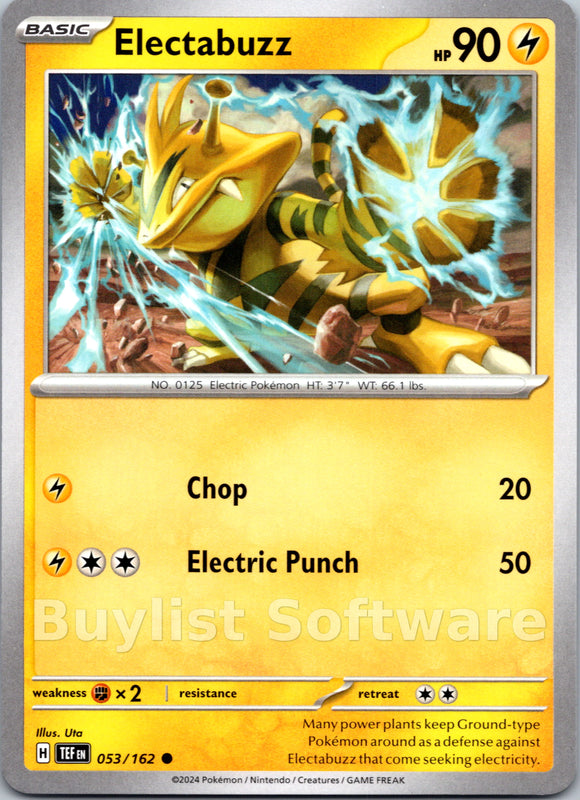 Electabuzz [053/162] - (Temporal Forces) Reverse Holofoil