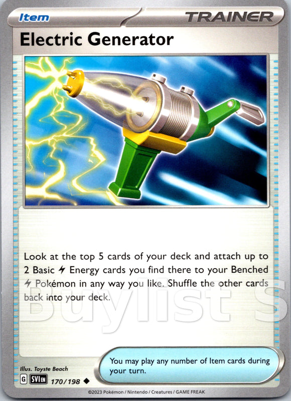 Electric Generator [170/198] [Scarlet & Violet Base Set] Reverse Holofoil