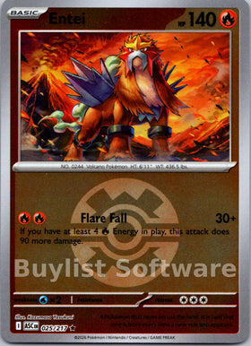 Entei (Quick Ball) [025/217] [Ascended Heroes] Reverse Holofoil