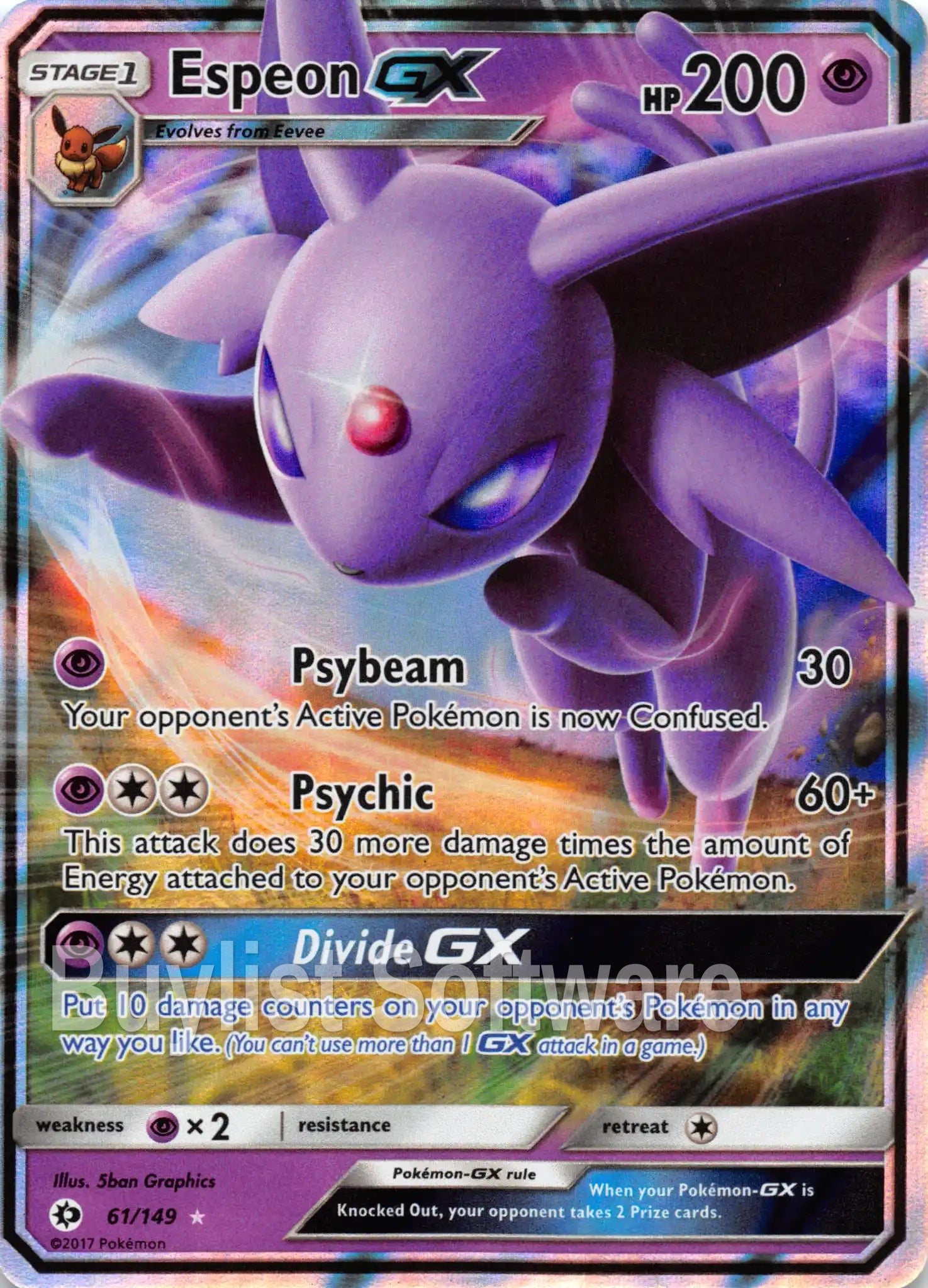 Espeon GX [61/149] [Sun & Moon Base Set] Holofoil