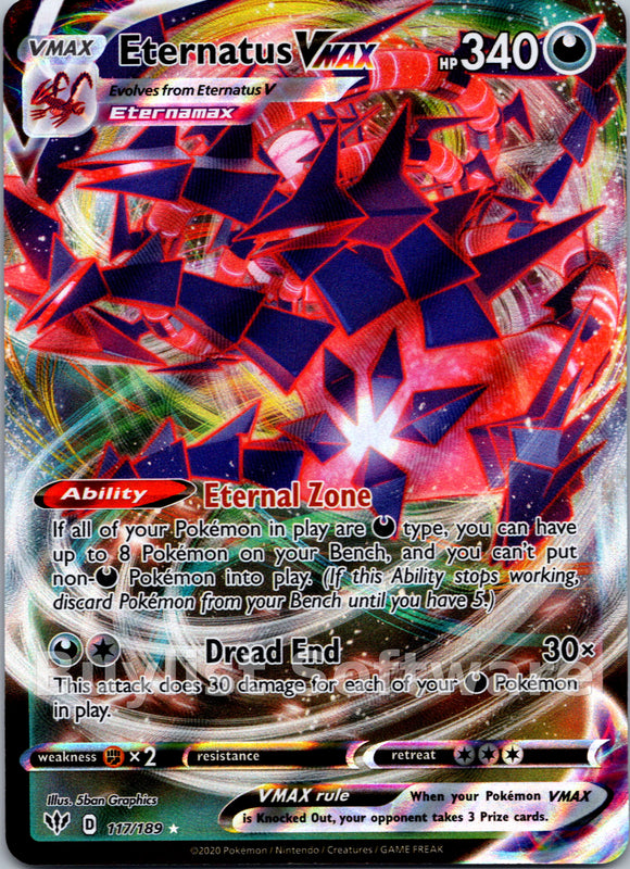 Eternatus VMAX (117/189) [SWSH03: Darkness Ablaze]