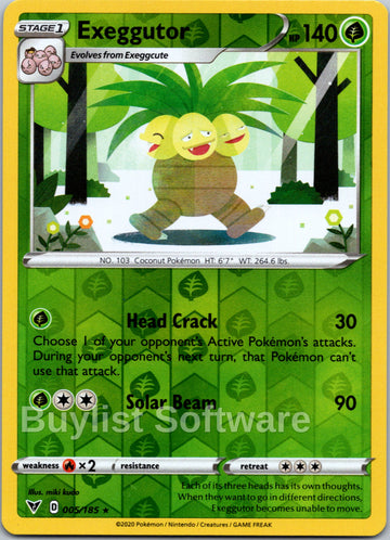 Exeggutor [005/185] [Vivid Voltage] Reverse Holofoil