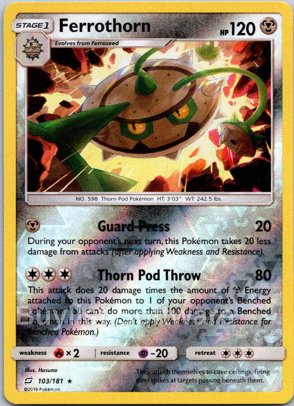 Ferrothorn [103/181] [Team Up] Reverse Holofoil