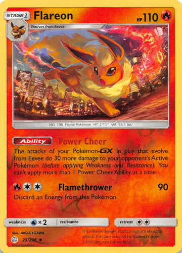 Flareon [25/236] [Cosmic Eclipse] Reverse Holofoil