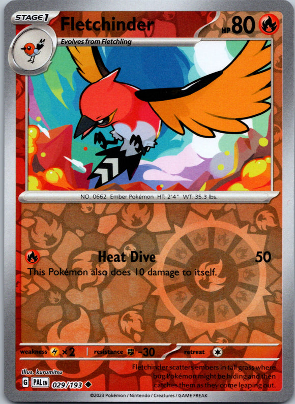 Fletchinder - 029/193 [029/193] [Paldea Evolved] Reverse Holofoil