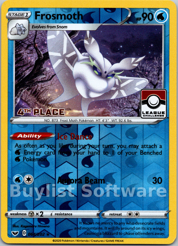 Frosmoth (064/202) (League Promo 4th Place) [Sword & Shield: Base Set]
