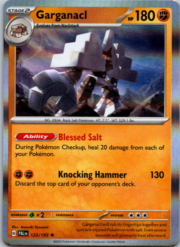 Garganacl [123/193] [Paldea Evolved] Holofoil