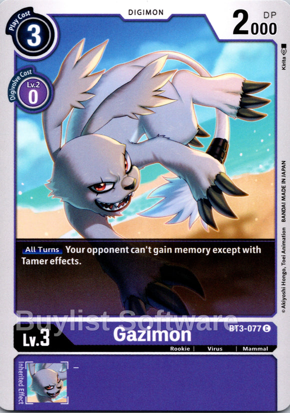 Gazimon [BT3-077] [Release Special Booster] Normal