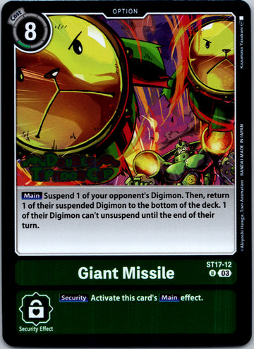 Giant Missile [ST17-12-U] [Starter Deck 17: Double Typhoon Advanced Deck Set Pre-Release Cards] Foil