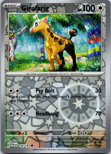 Girafarig [154/193] [Paldea Evolved] Reverse Holofoil