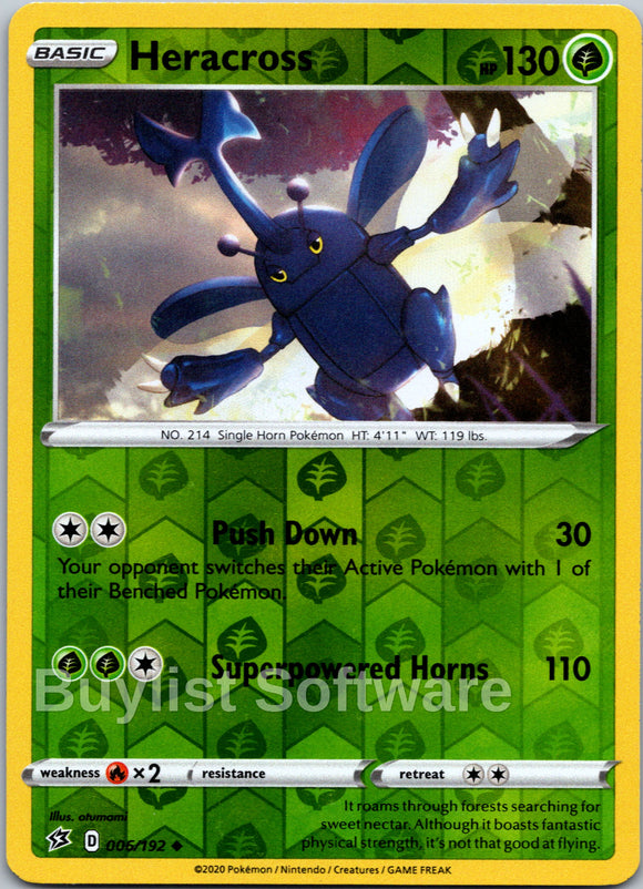 Heracross [006/192] [Rebel Clash] Reverse Holofoil