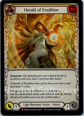 Herald of Erudition [MON004] [Monarch] 1st Edition Rainbow Foil
