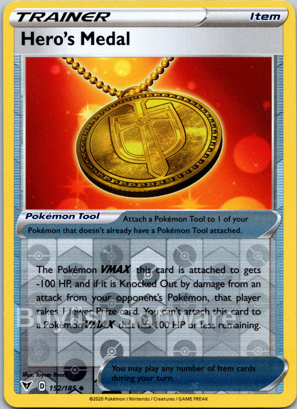 Hero's Medal [152/185] [Vivid Voltage] Reverse Holofoil