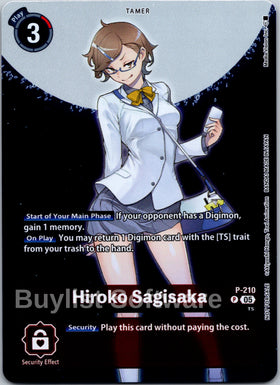 Hiroko Sagisaka (Hacker's Slumber Box Promotion Pack) [P-210 P] [Digimon Promotion Cards] Foil