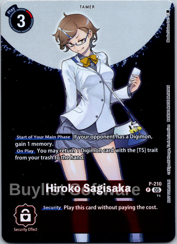 Hiroko Sagisaka (Hacker's Slumber Box Promotion Pack) [P-210 P] [Digimon Promotion Cards] Foil