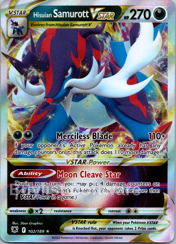 Hisuian Samurott VSTAR [102/189] [Astral Radiance] Holofoil