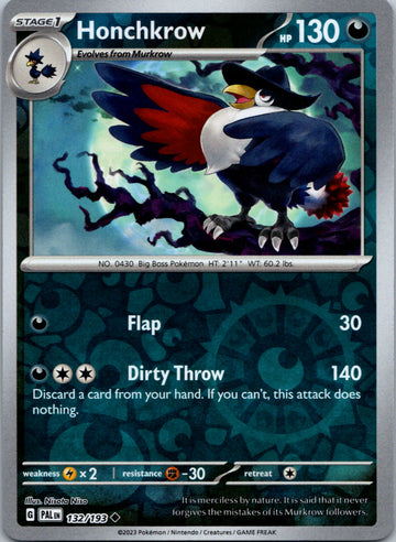 Honchkrow [132/193] [Paldea Evolved] Reverse Holofoil