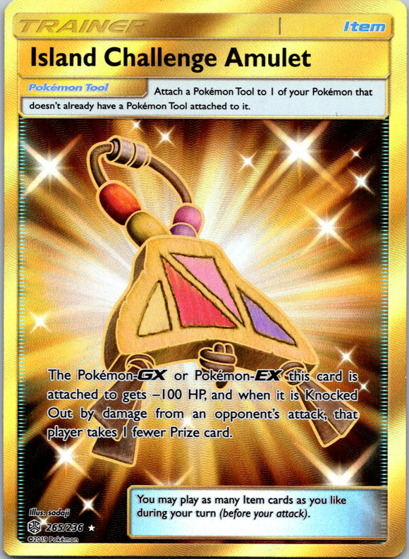 Island Challenge Amulet (Secret) [265/236] [Cosmic Eclipse] Holofoil