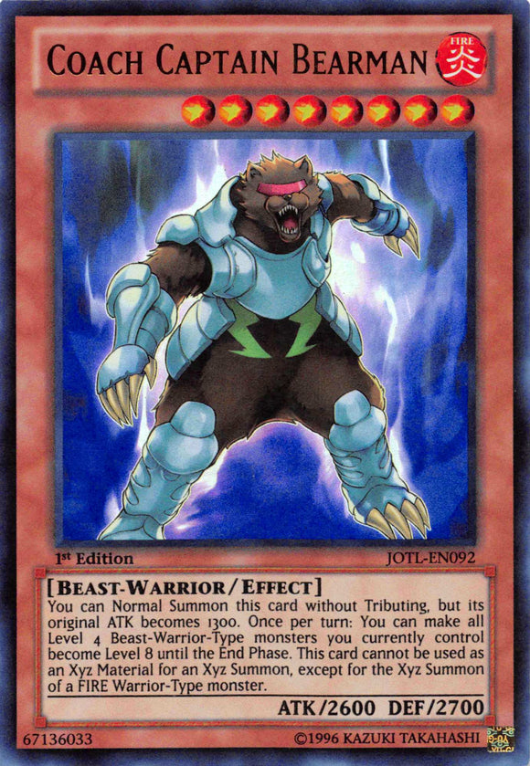 Coach Captain Bearman [JOTL-EN092] Ultra Rare
