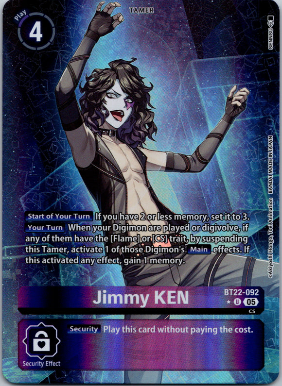 Jimmy KEN (Alternate Art) [BT22-092 U] [Cyber Eden] Foil