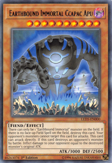 Earthbound Immortal Ccapac Apu [LED5-EN000] Rare