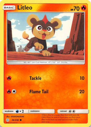 Litleo [36/236] [Cosmic Eclipse] Reverse Holofoil