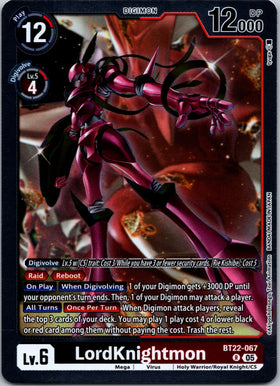 LordKnightmon [BT22-067 R] [Cyber Eden] Foil