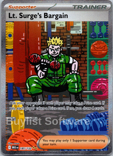 Lt. Surge's Bargain [185/132] [Mega Evolution] Holofoil