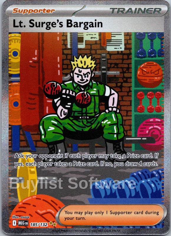 Lt. Surge's Bargain [185/132] [Mega Evolution] Holofoil