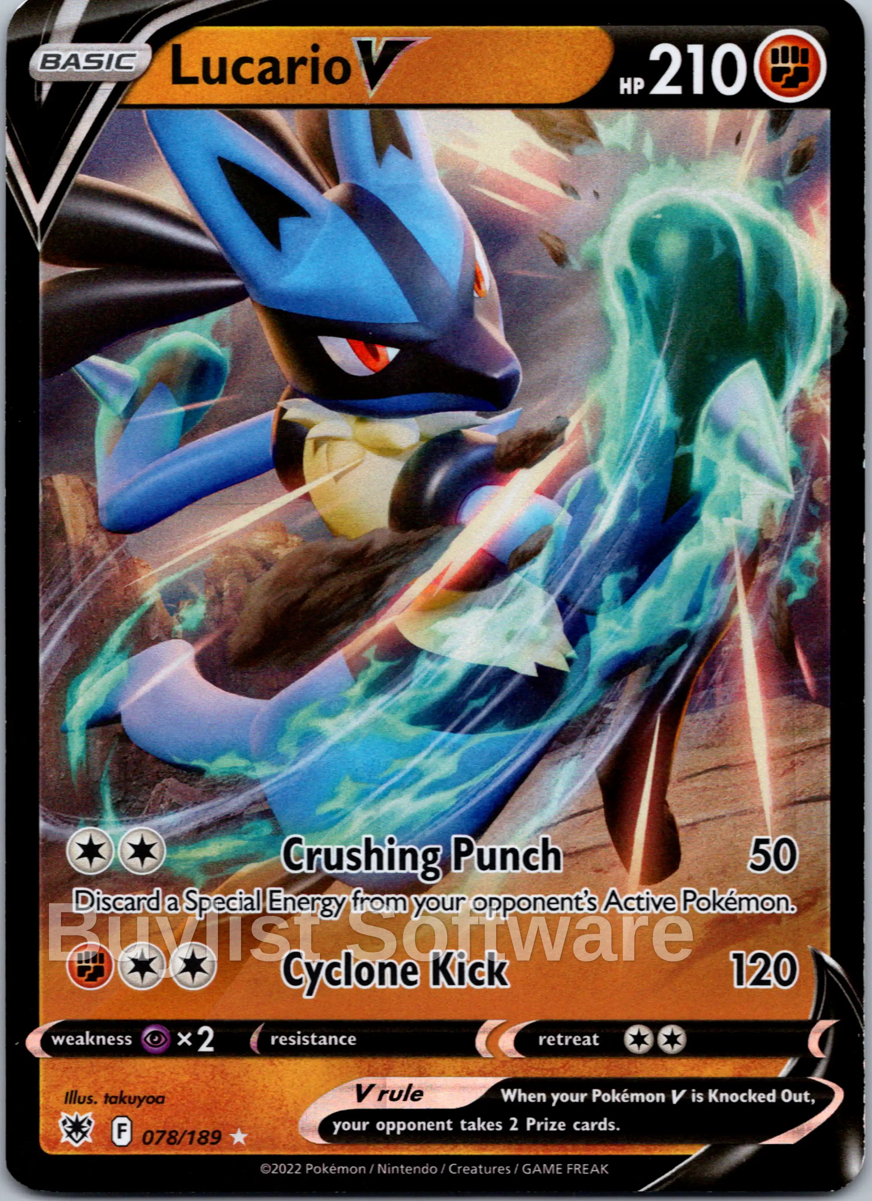 Lucario V [078/189] [Astral Radiance] Holofoil