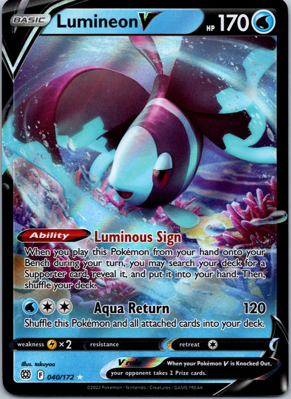 Lumineon V [040/172] [Brilliant Stars] Holofoil