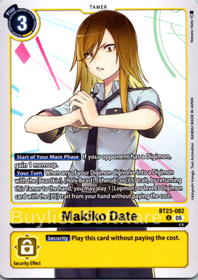 Makiko Date [BT23-082 U] [Hackers' Slumber]