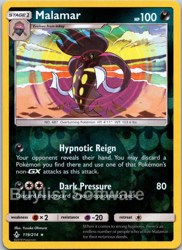Malamar [119/214] [Unbroken Bonds] Reverse Holofoil